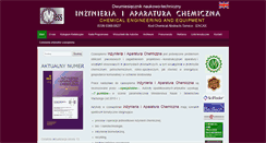 Desktop Screenshot of inzynieria-aparatura-chemiczna.pl